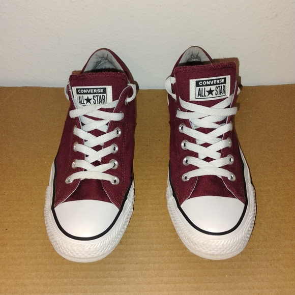 Converse All Star Shoes Maroon 8 - Picture 1 of 13